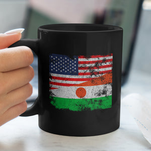 Niger USA Flag Mug