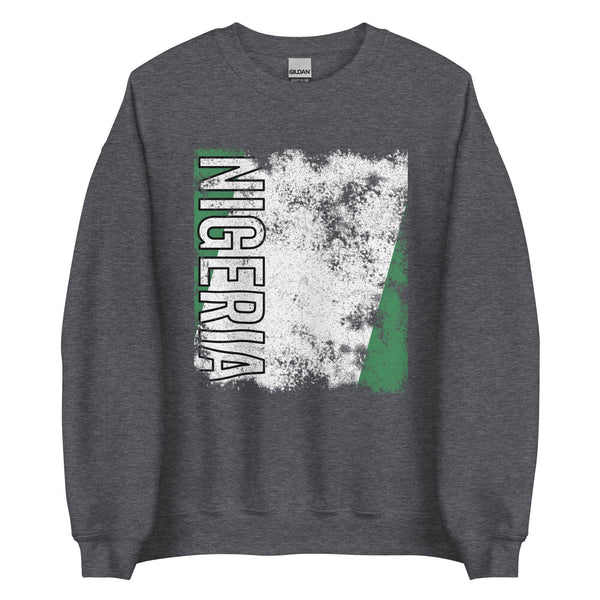 Nigeria Flag - Distressed Flag Sweatshirt