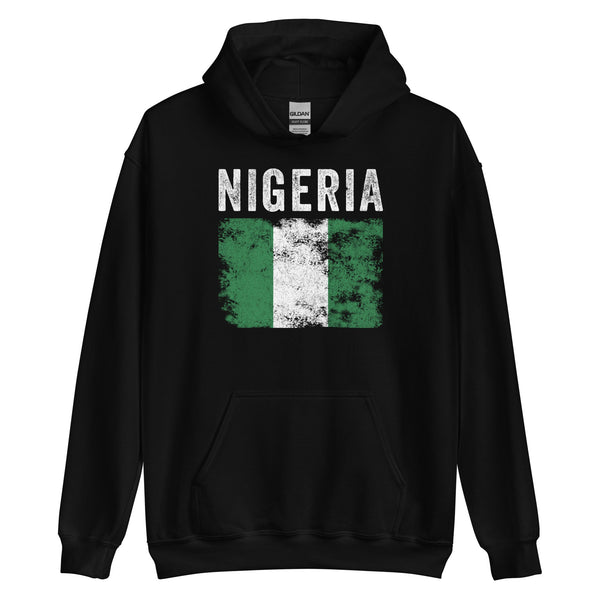 Nigeria Flag Distressed - Nigerian Flag Hoodie