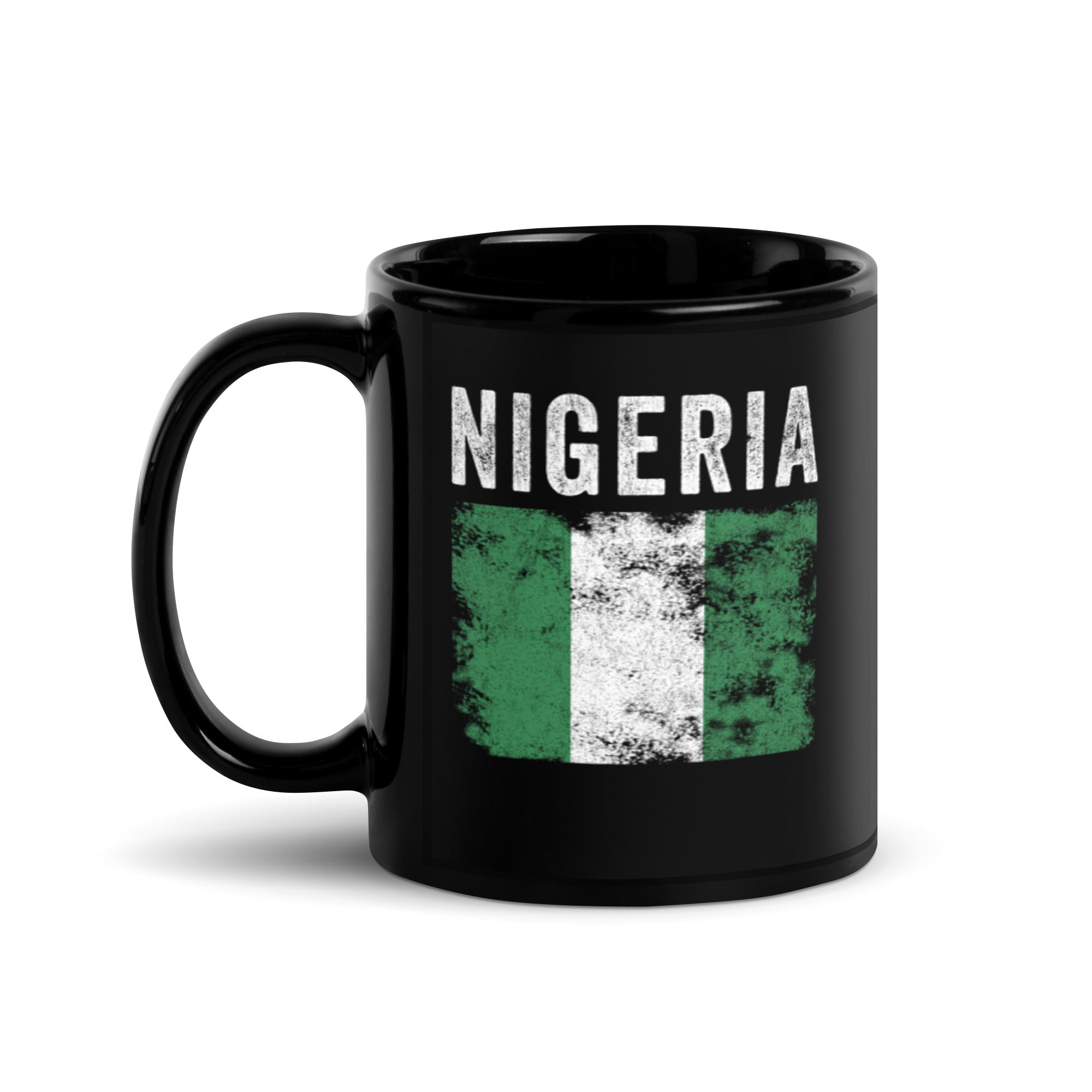 Nigeria Flag Distressed - Nigerian Flag Mug