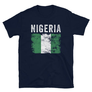 Nigeria Flag Distressed - Nigerian Flag T-Shirt