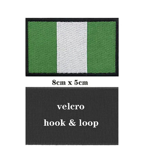 Nigeria Flag Patch - Iron On/Hook & Loop Patch