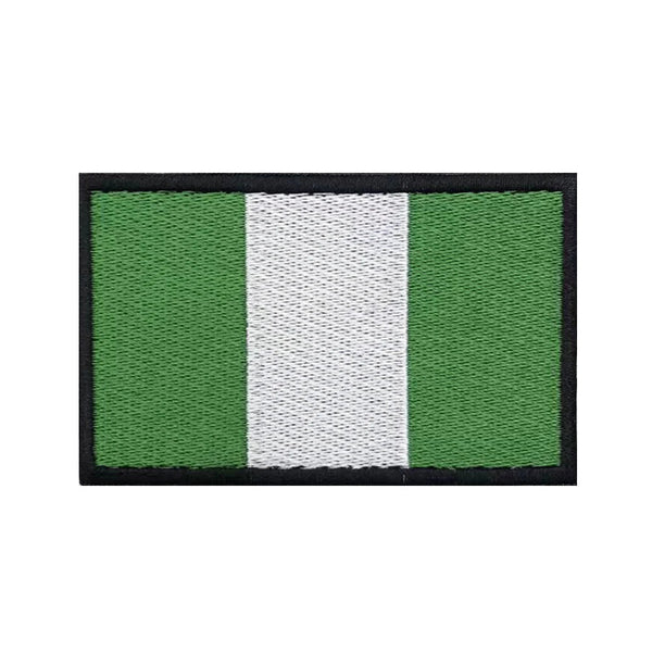 Nigeria Flag Patch - Iron On/Hook & Loop Patch