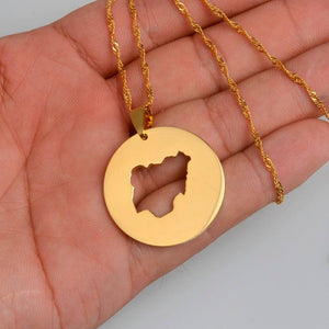 Nigeria Map Necklace