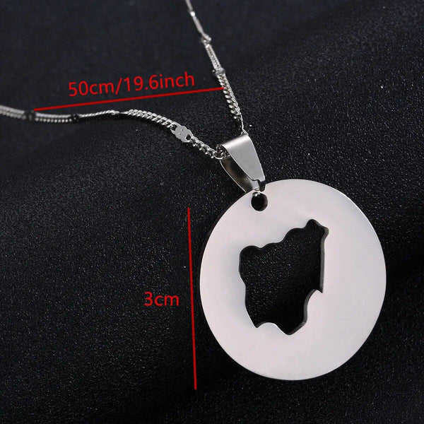 Nigeria Map Necklace