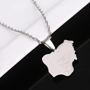 Nigeria Map Necklace