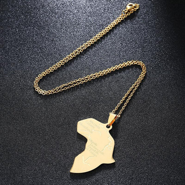 Nigeria Map Necklace