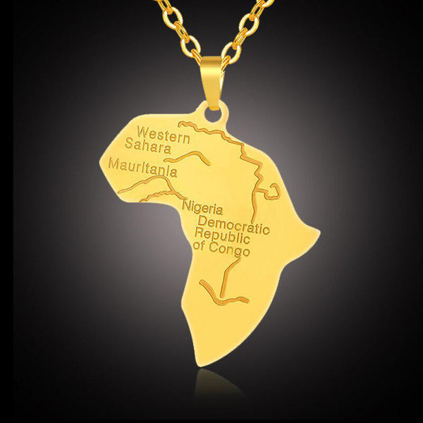 Nigeria Map Necklace