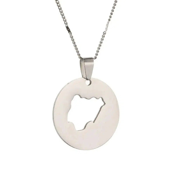 Nigeria Map Necklace