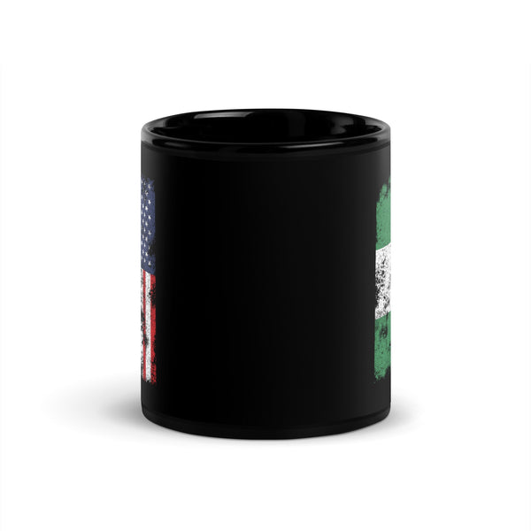 Nigeria USA Flag - Half American Mug