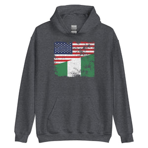 Nigeria USA Flag Hoodie