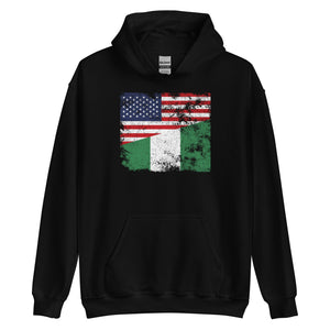 Nigeria USA Flag Hoodie