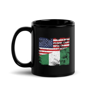 Nigeria USA Flag Mug