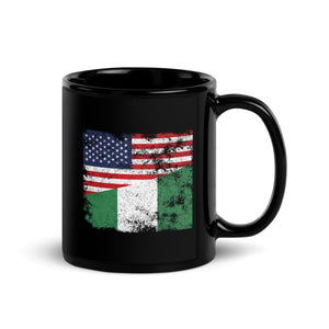 Nigeria USA Flag Mug