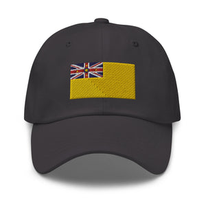 Niue Flag Cap - Adjustable Embroidered Dad Hat