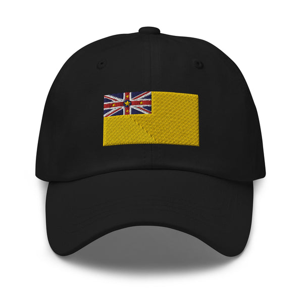 Niue Flag Cap - Adjustable Embroidered Dad Hat