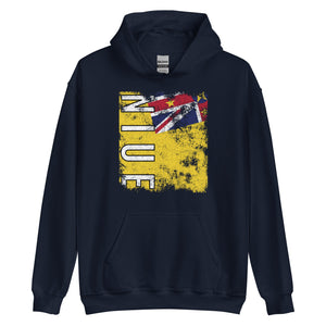 Niue Flag - Distressed Flag Hoodie