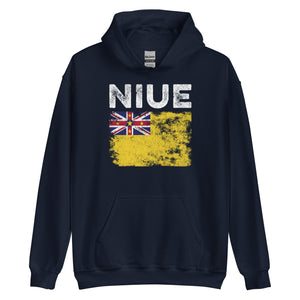 Niue Flag Distressed - Niuean Flag Hoodie