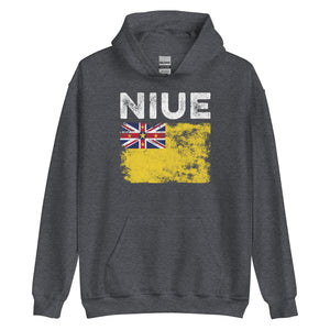 Niue Flag Distressed - Niuean Flag Hoodie