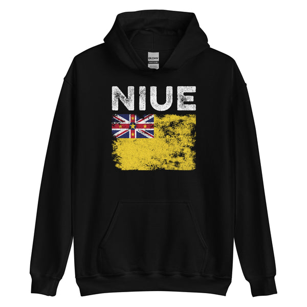 Niue Flag Distressed - Niuean Flag Hoodie