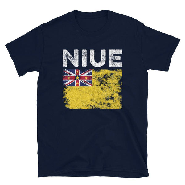 Niue Flag Distressed - Niuean Flag T-Shirt