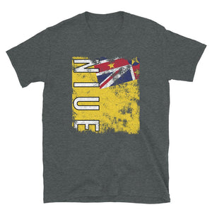 Niue Flag Distressed T-Shirt