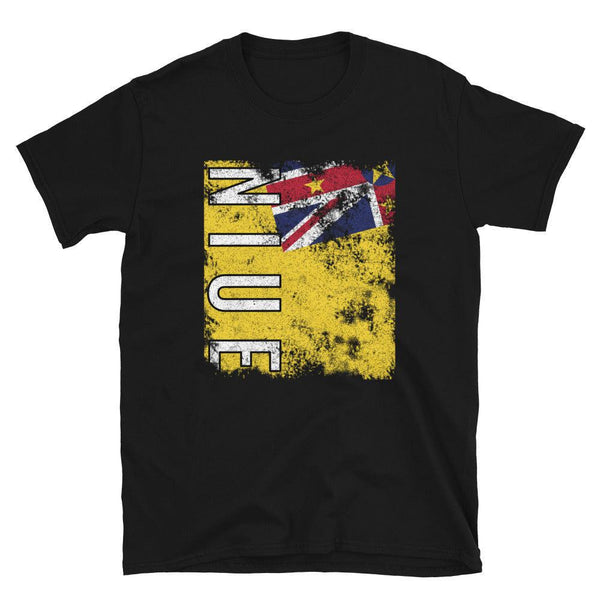 Niue Flag Distressed T-Shirt