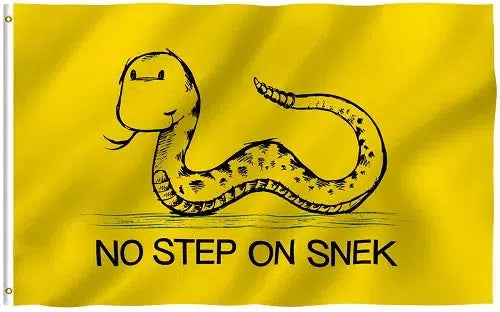 No Step On Snek Flag - 90x150cm(3x5ft) - 60x90cm(2x3ft)