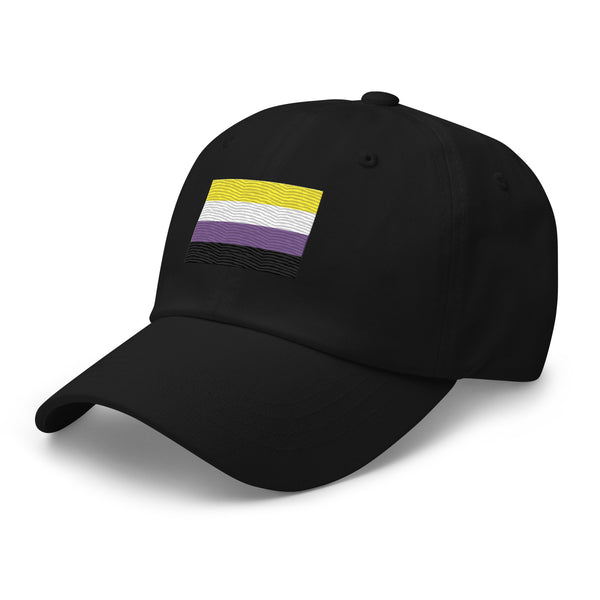 Nonbinary Flag Cap - Adjustable Embroidered LGBT+ Dad Hat