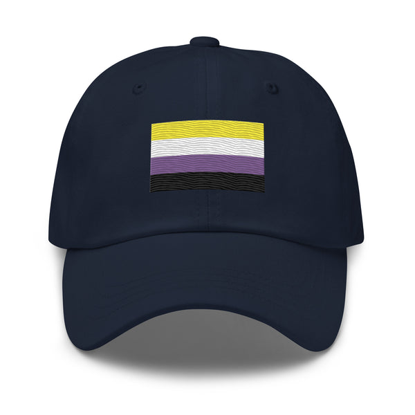 Nonbinary Flag Cap - Adjustable Embroidered LGBT+ Dad Hat