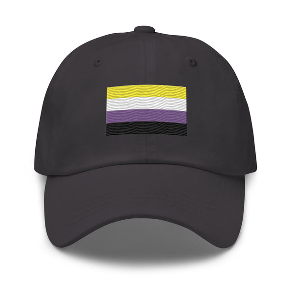 Nonbinary Flag Cap - Adjustable Embroidered LGBT+ Dad Hat