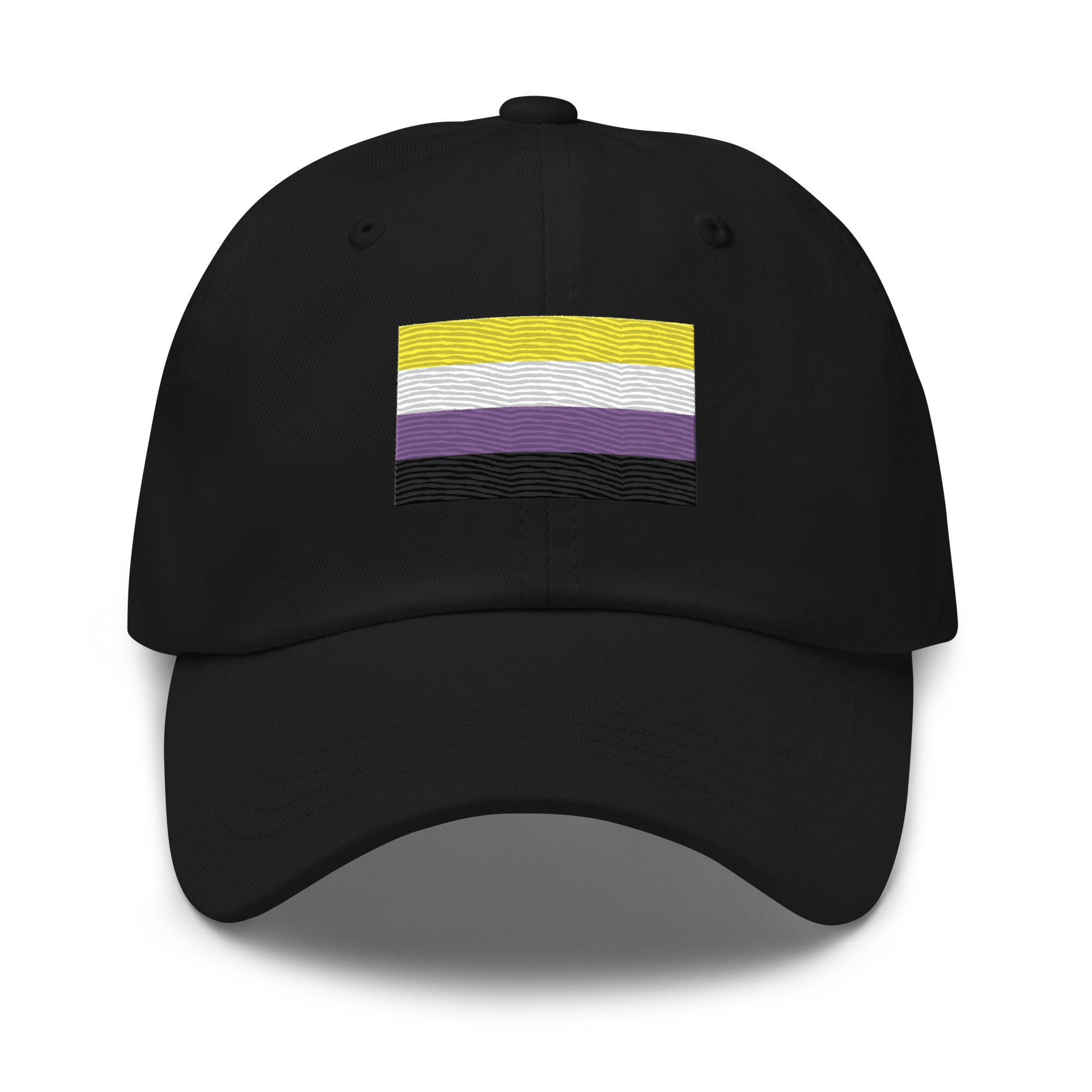 Nonbinary Flag Cap - Adjustable Embroidered LGBT+ Dad Hat
