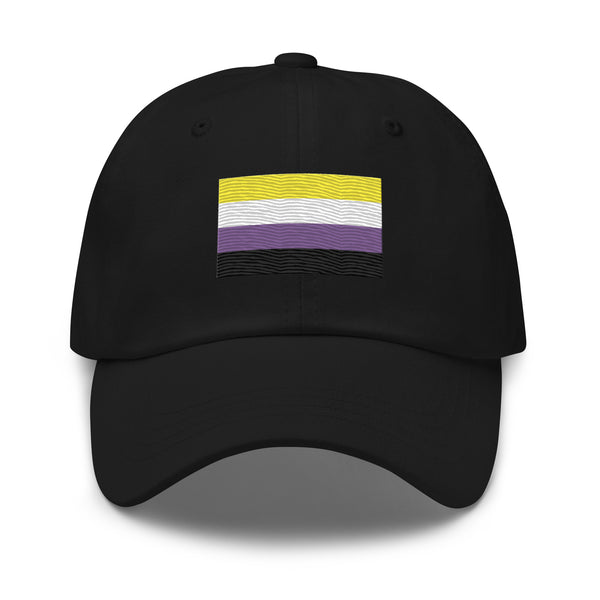 Nonbinary Flag Cap - Adjustable Embroidered LGBT+ Dad Hat