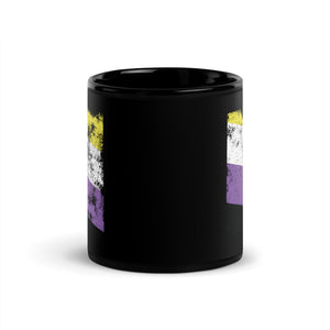 Nonbinary Flag - Distressed LGBT+ Mug