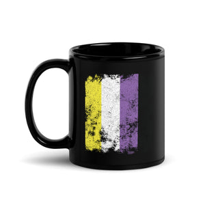 Nonbinary Flag - Distressed LGBTQIA2S+ Mug