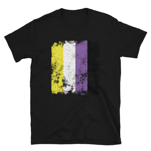 Nonbinary Flag - Distressed LGBTQIA2S+ T-Shirt