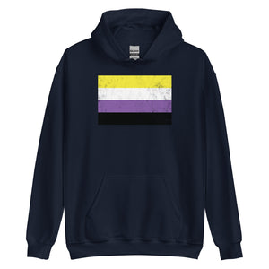 Nonbinary Flag - LGBT+ Hoodie