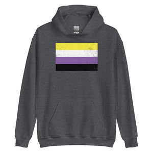 Nonbinary Flag - LGBT+ Hoodie