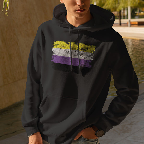 Nonbinary Flag - LGBT+ Hoodie
