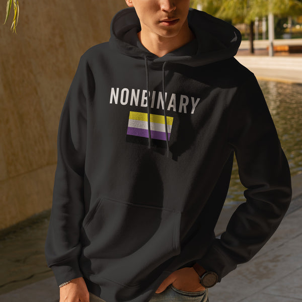 Nonbinary Flag - LGBT+ Hoodie