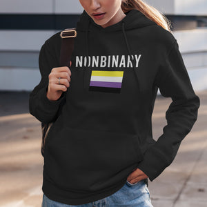 Nonbinary Flag - LGBT+ Hoodie