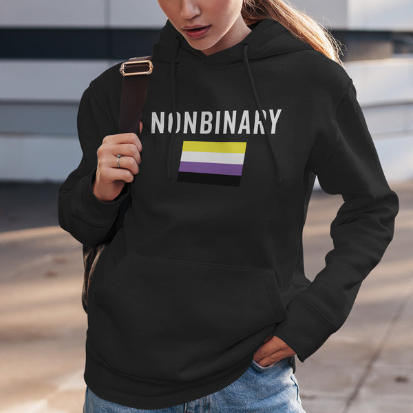 Nonbinary Flag - LGBT+ Hoodie
