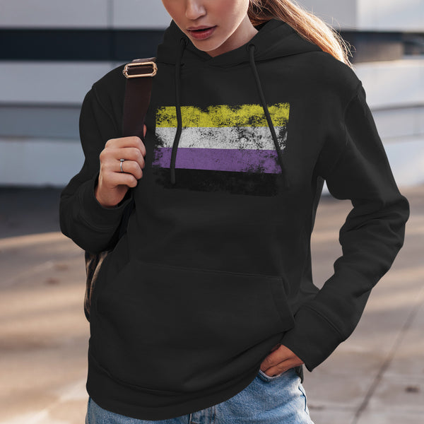 Nonbinary Flag - LGBT+ Hoodie