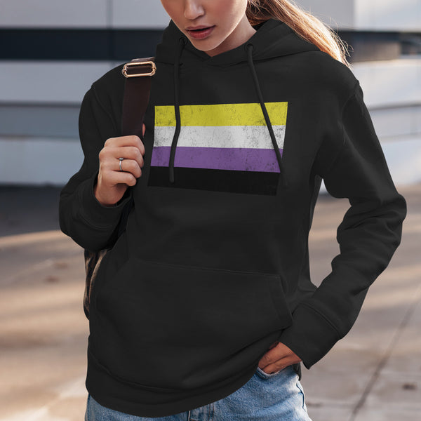 Nonbinary Flag - LGBT+ Hoodie