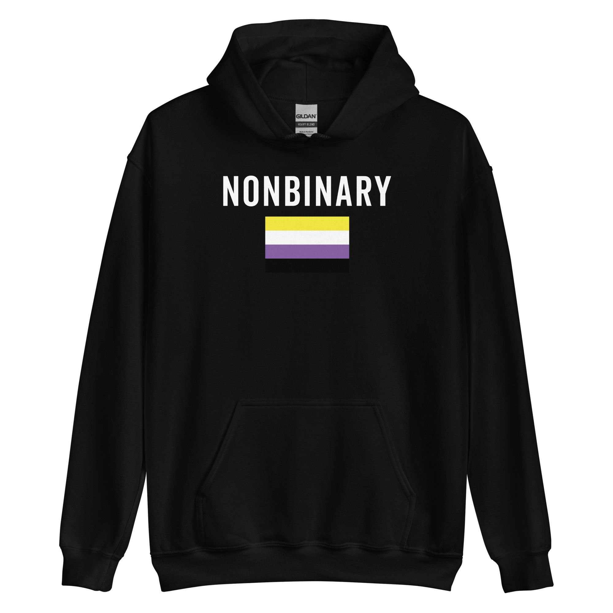 Nonbinary Flag - LGBT+ Hoodie