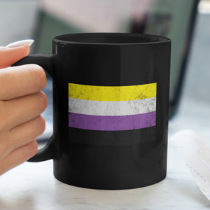Nonbinary Flag - LGBT+ Mug