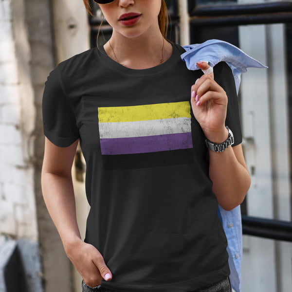 Nonbinary Flag - LGBT+ T-Shirt