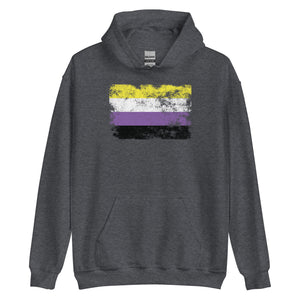 Nonbinary Flag - LGBT+ Hoodie