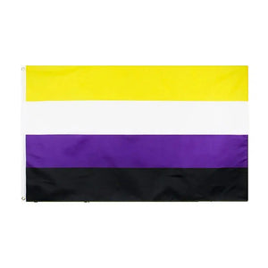 Nonbinary Pride Flag - 90x150cm(3x5ft) - 60x90cm(2x3ft) - LGBTQIA2S+