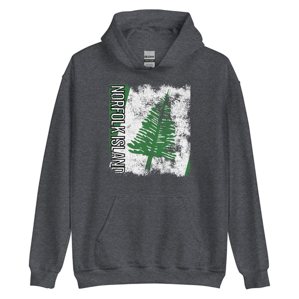 Norfolk Island Flag - Distressed Flag Hoodie